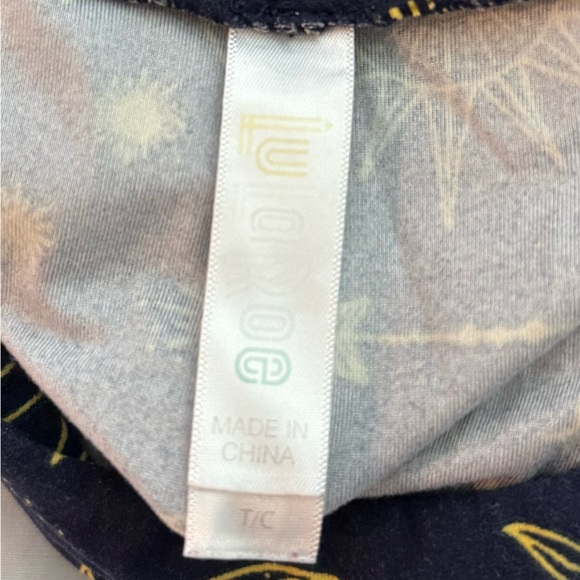 LuLaRoe TC Tall Curvy Sun & Stars Celestial Leggings - Navy and Gold - Picture 4 of 6